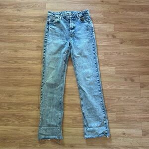 Zara acid Wash Straight Leg Jeans